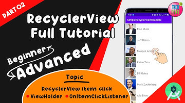 Part 02 | How to implement RecyclerView OnClickListener? Full tutorial with source code | 2021