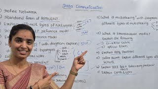 Data Commution most imp questions | DC |BCA