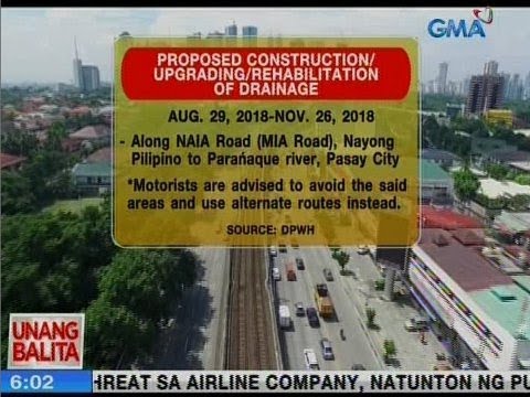 UB: DPWH advisory para sa mga kukumpunihing kalye sa Metro Manila