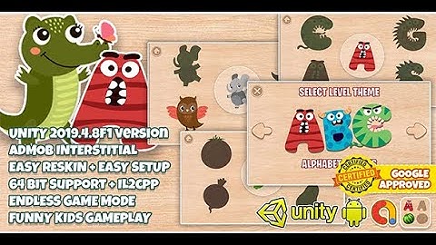 Kids Wooden Puzzle Blocks Game + Unity3d Source Code + Admob Ads Ready + 64 bit support