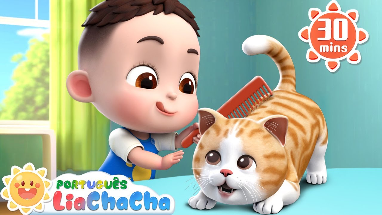 Miau 🐈  Cuide do Gatinho Doente | Canção do Doutor | LiaChaCha em Português - Músicas Infantis