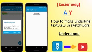 [Easier way] How to make underline textview in sketchware.