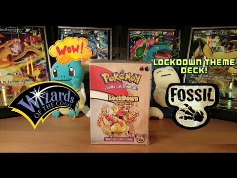 POKEMON FOSSIL LOCKDOWN THEME DECK OPENING! WOTC POKEMON PRODUCT FROM 1999! OLD AND RARE!!