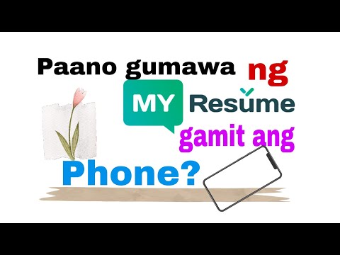 How to make a Resume (pdf) gamit ang Phone at How to send it via email/gmail.