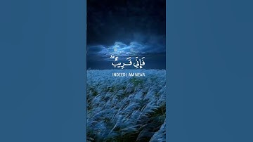 وَإِذَا سَأَلَكَ عِبَادِي عَنِّي فَإِنِّي قَرِيبٌ ۖ ❤️ القارئ وديع اليمني