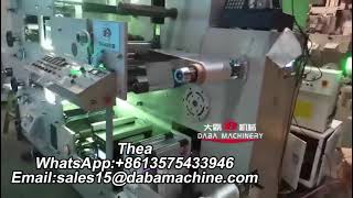 DABA Stack  6 Color Flexo Printing Machine Solvent Ink LEDUV Dryer Printing Aluminum foil