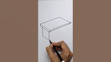 Draw coffee table easy 3d for beginners