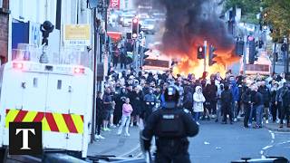 Police Clash With Rioters During Serious Disorder In Ballymena
