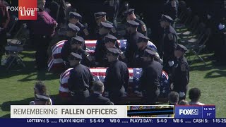 Fallen Bristol police officers carried to joint funeral service