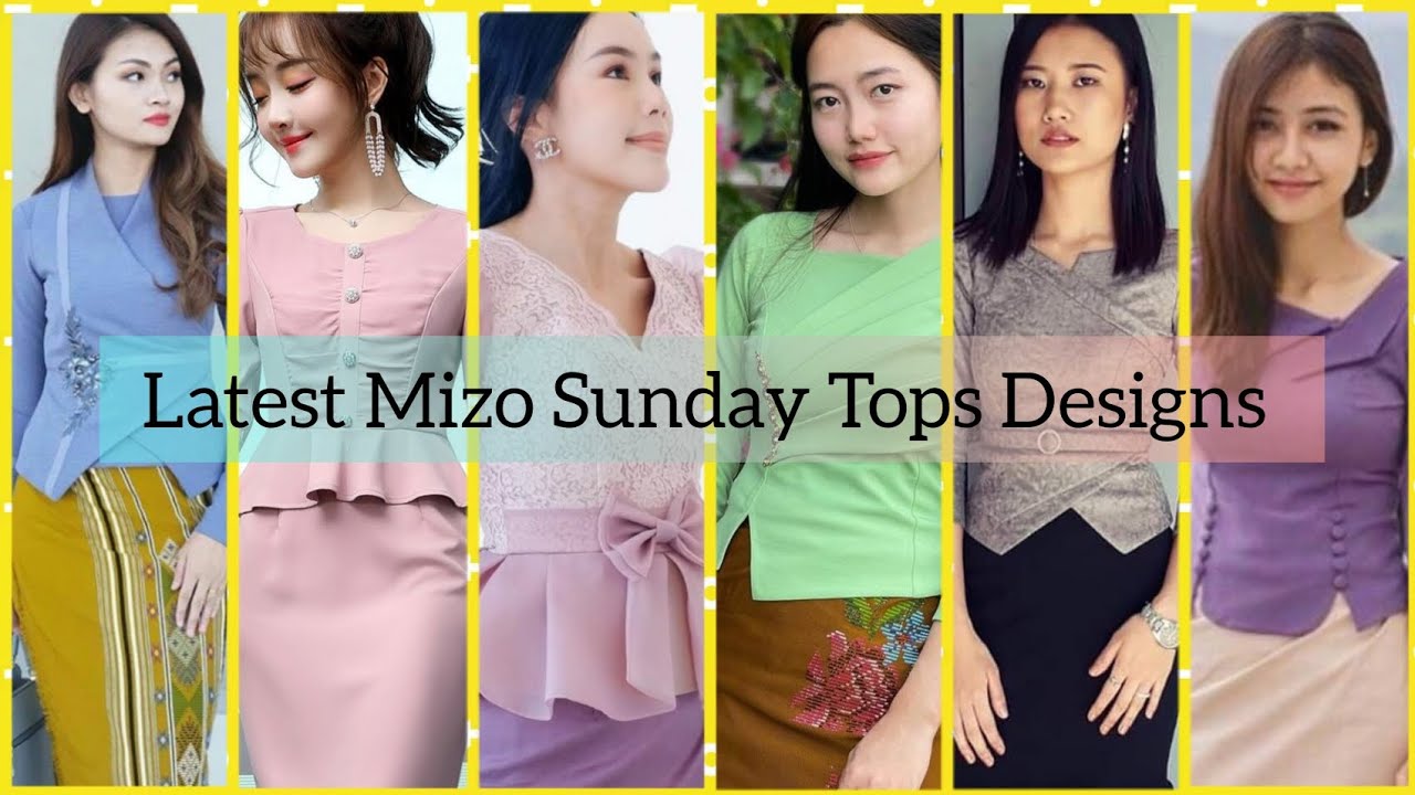 Latest Mizo Sunday Tops For Girls | Mizo Sunday Tops Designs