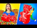 THỬ THÁCH ĐỒ ĂN THẬT VS GUMMY || Ăn Pizza Và Sâu Gummy! Thử Thách Đồ Ăn Vui Nhộn bởi RATATA