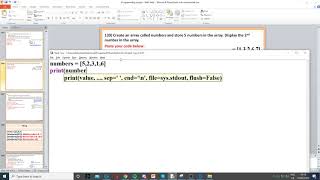 Task 139 - Arrays Profile