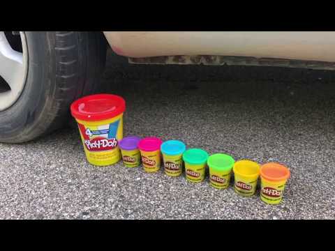 EXPERIMENT CAR VS SQUISHY PLAY DOH