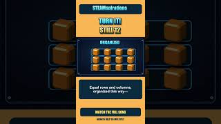 Turn the Array: 3 × 4 = 4 × 3! | STEAMspirations #Shorts