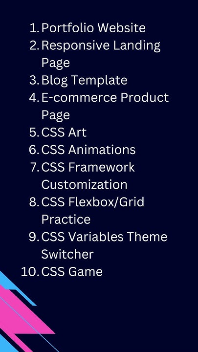 HTML CSS Projects - YouTube