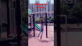 park masti #physical activity #monkey bar activity at once by my son