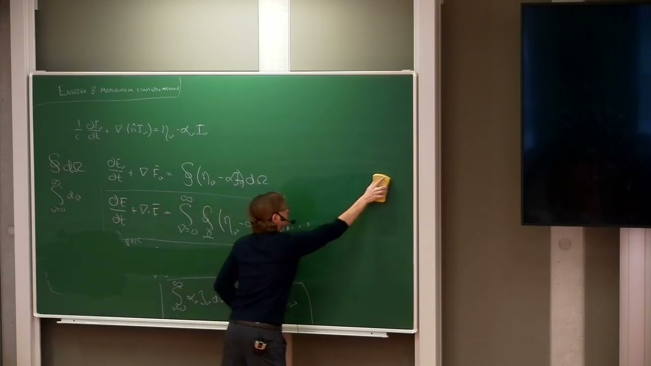 Radiation Processes in Astronomy: L7 - Radiative equilibrium, heating and cooling, force, wave eqn