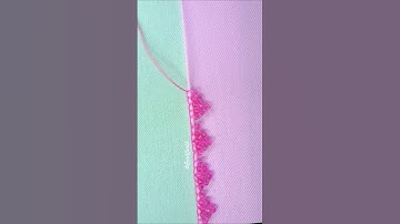 🔥💗Trendy borderline design with crystal beads🥰🧵🪡