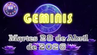 Géminis ♊ lectura de hoy martes 28 abril 2026: dato clave altera tus planes 📩