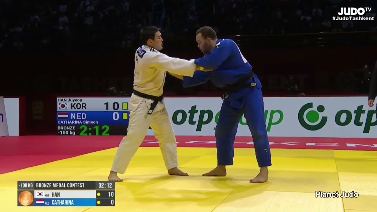 Juyeop HAN 🇰🇷 🆚️ Simeon CATHARINA 🇳🇱 | схватка за бронзу/-100кг | Большой Шлем Ташкент 2026
