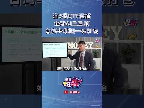 這3檔ETF囊括全球AI三巨頭 台灣半導體一次打包 ｜楚狂人 ft. 資深分析師 陳威良｜財富狂犇｜玩股網20240705 #Shorts
