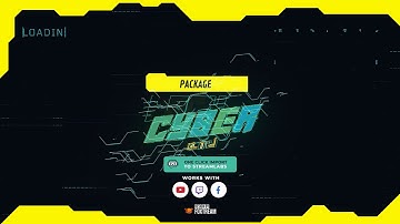 Cyber Glitch - Animated Twitch Stream Overlay Full Package [Streamlabs]