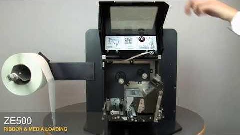Zebra ZE500 - Austausch von Farbbändern und Medien
