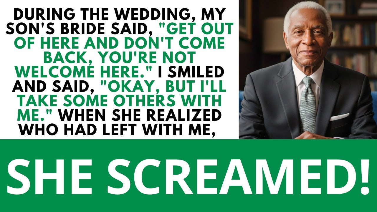 “Get Out Of Here!” Said My Son's Bride During The Wedding. So I Left, But Not Alone...