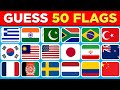 🌍 50 Flags Quiz Challenge 🚩 | Can You Guess All Countries? 🤔 |