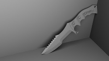 Speed Art/Model - CSGO Huntsman Knife (High Poly)