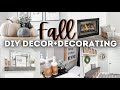 FALL DECORATE WITH ME 2021 | MAKING DIY FALL DECOR ON A BUDGET | FALL HOME DECOR 2021