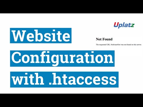 Website configuration with .htaccess file |What is htaccess file, how to use it, sample file| Uplatz