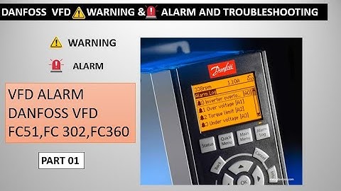 Danfoss vfd alarm /warning and trouble shooting (1 -10) 🚨 part 01.
