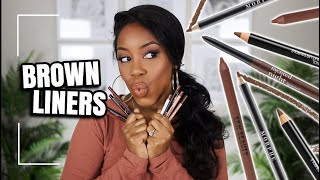 BEST BROWN LIP LINERS FOR ALL NUDE LIP COLORS ON DARK SKIN | Andrea Renee