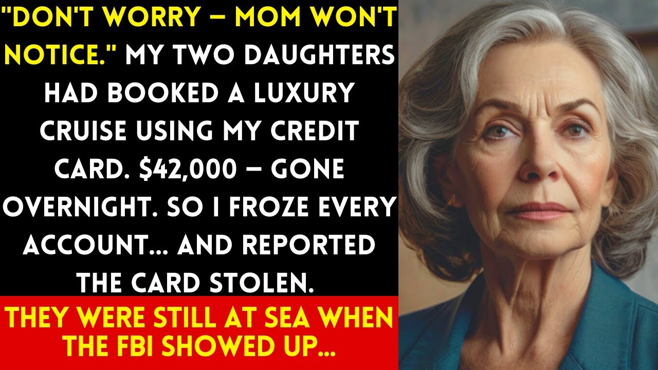 MY DAUGHTERS USED MY CARD FOR A $42K CRUISE. I JUST SMILED. THEY DIDN’T EXPECT WHAT CAME NEXT…