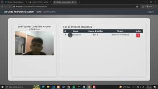 QR Code Attendance System Using PHP and MySQL with Source Code