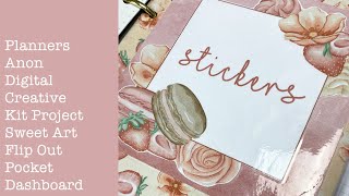 Planners Anon Digital Creative Kit Project - Sweet Art Flip Out Pocket Dashboard