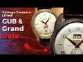 Mesmerizing Vintage Watches! GUB 661 & Cornavin Datocor Grand Date. Watch Review.