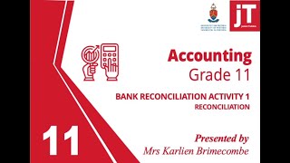 Gr 11 - Bank Reconciliation - Activity 1