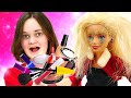 Видео прикол – Кукла Барби в Салоне красоты! Barbie в видео для девочек. Одевалки игры макияж