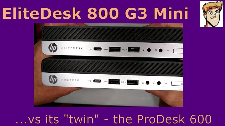 EliteDesk 800 G3 Mini vs its "twin" - the ProDesk 600 G3 Mini