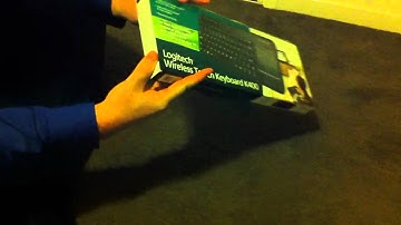 Unboxing of the logitech wireless touch keyboard k400