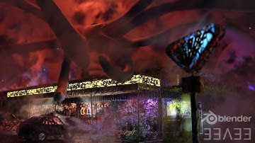 Blender EEVEE Upside Down (Stranger Things fan art)