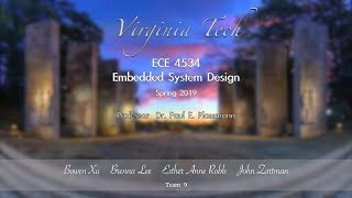 Virginia Tech ECE 4534 Embedded System Design Project - Invasion - Team 9 - Spring 2019 4K