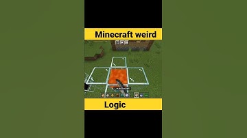 Minecraft weird logic #shorts #minecraft #trending #logic