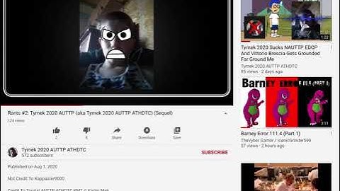 Proof that Tymek 2020 AUTTP ATHDTC can’t handle people ranting on him