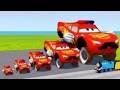 Big &amp; Small @mcqueen_drive police Vs thomas Train The Tank Engine Vs Portal Vs Cars_Beamng.drive