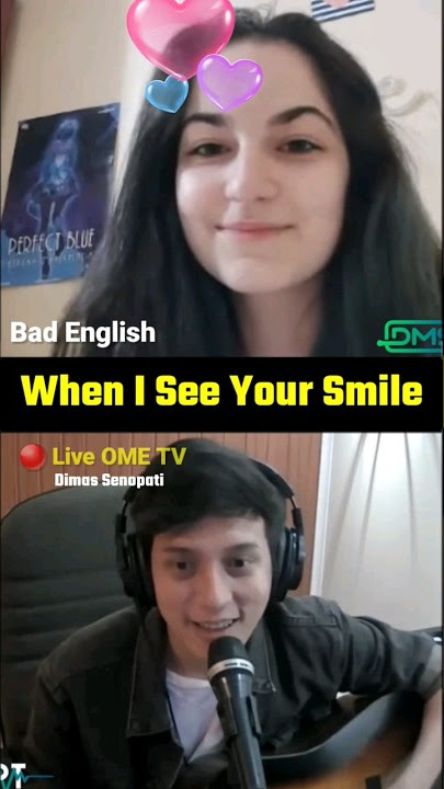 Bad English-When I See Your Smile (by Dimas Senopati) Live OmeTV #dimassenopati #ometv #shortvideo