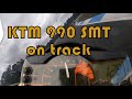 KTM 990 SMT on track with superbikes