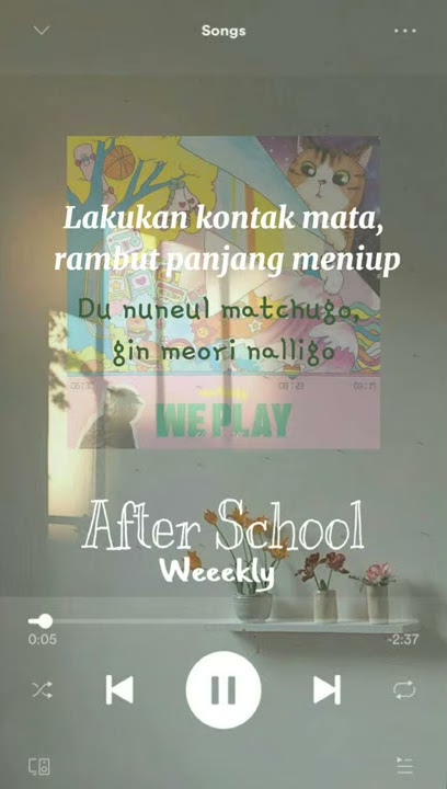 Weeekly - After School | aesthetic Lyrics (SUB INDO)
